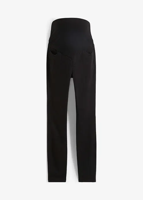 Umstandsjeggings mit Stretch, Skinny in schwarz von vorne - bonprix