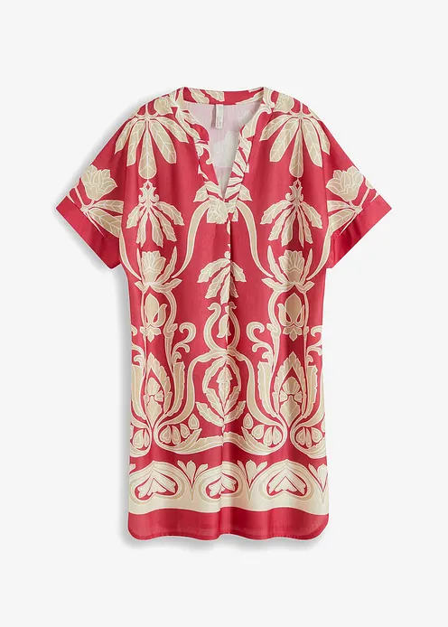 Tunika-Kleid in rot von vorne - bonprix