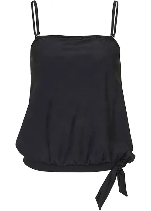 Oversize Tankini Oberteil in schwarz - bonprix