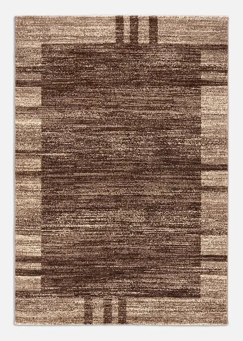 Teppich in melierter Optik in braun - bonprix
