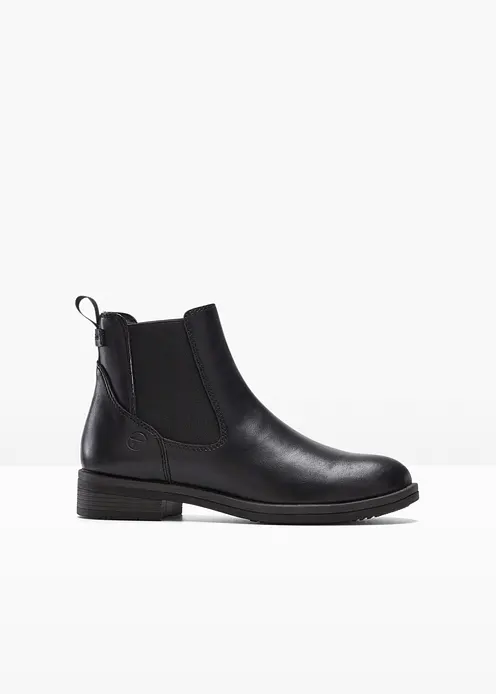 Tamaris Chelsea-Boots in schwarz von vorne - Tamaris