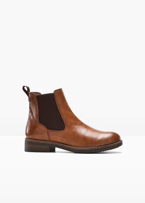 Tamaris Chelsea-Boots in braun von vorne - Tamaris