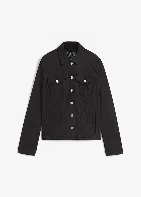 Jacke in schwarz von vorne - bonprix