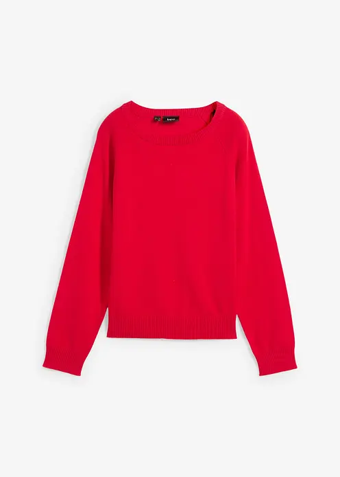 Bonprix Collection Bonprix Roter Pullover Bequemer Basic-Pullover