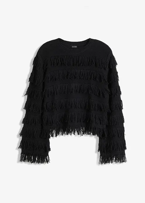 Pullover in schwarz von vorne - bonprix