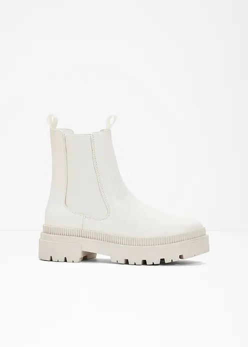 Chelsea Boot in weiß - bonprix