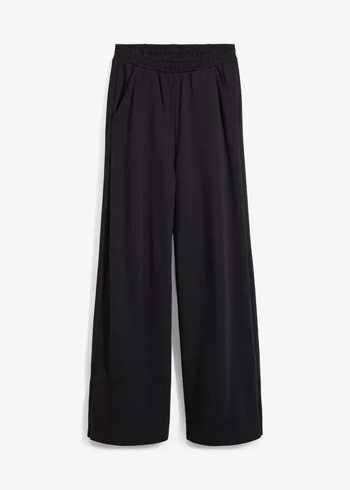 Sweathose aus Baumwoll-Mix in schwarz von vorne - bonprix