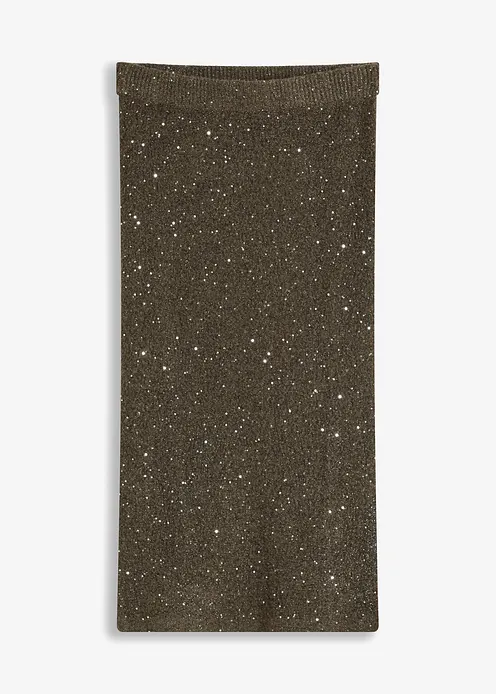 Strickrock in braun von vorne - bonprix