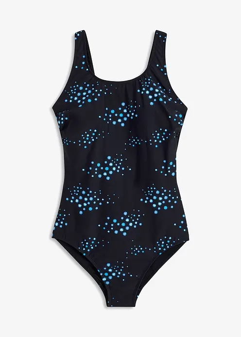 Light Shape-Badeanzug mit breiten Trägern in schwarz von vorne - bonprix