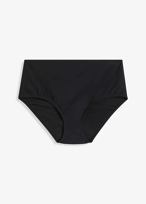 Light Highwaist Shape-Bikinihose in schwarz von vorne - bonprix