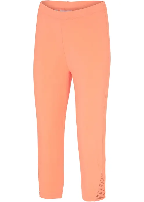 Capri-Leggings mit Bio-Baumwolle in orange von vorne - bonprix