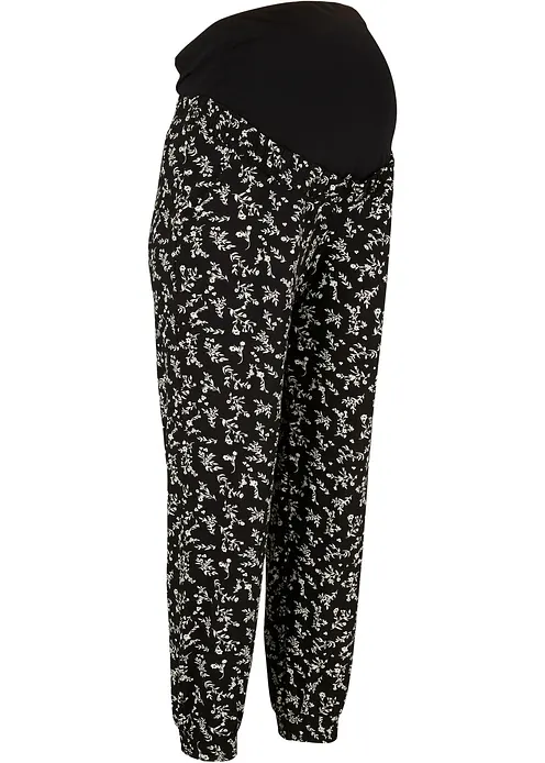 Umstandshose im Loose Fit in schwarz von der Seite - bonprix