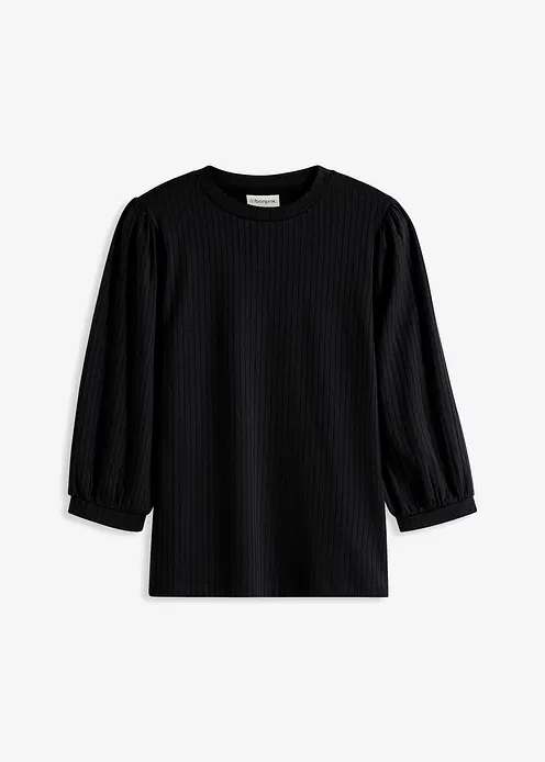 Shirt in schwarz von vorne - bonprix