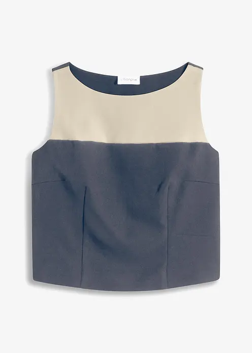 Top in blau von vorne - bonprix
