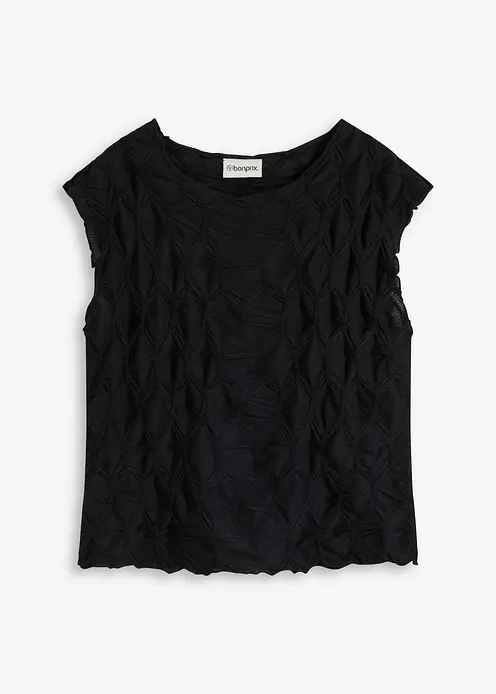 Shirt in schwarz von vorne - bonprix