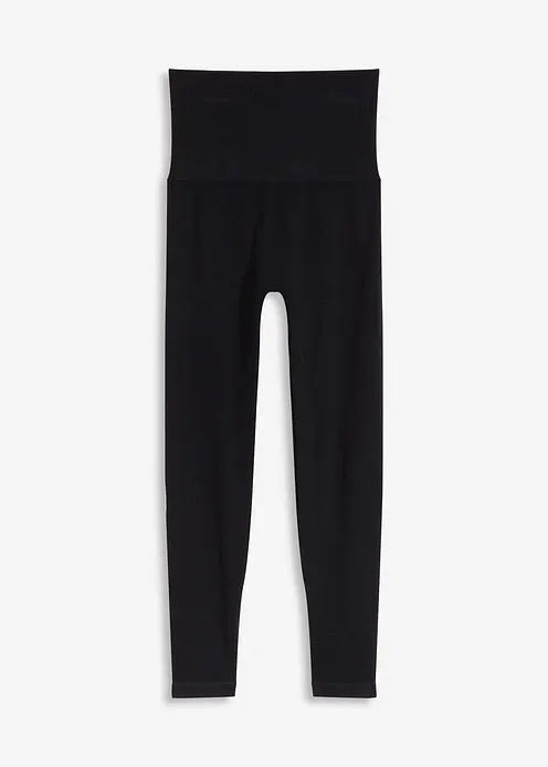 Shape Seamless Leggings mit starker Formkraft in schwarz von vorne - bonprix