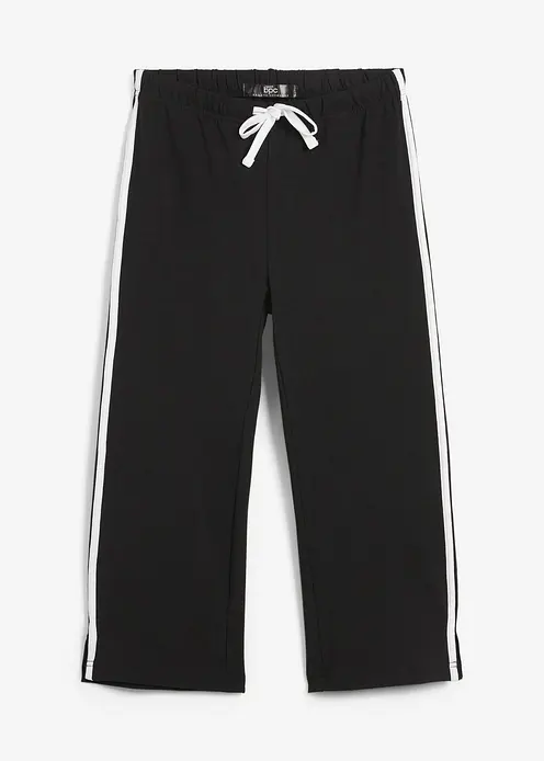 3/4 Sporthose in schwarz von vorne - bonprix