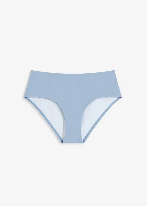Highwaist-Bikinihose in lila von vorne - bonprix