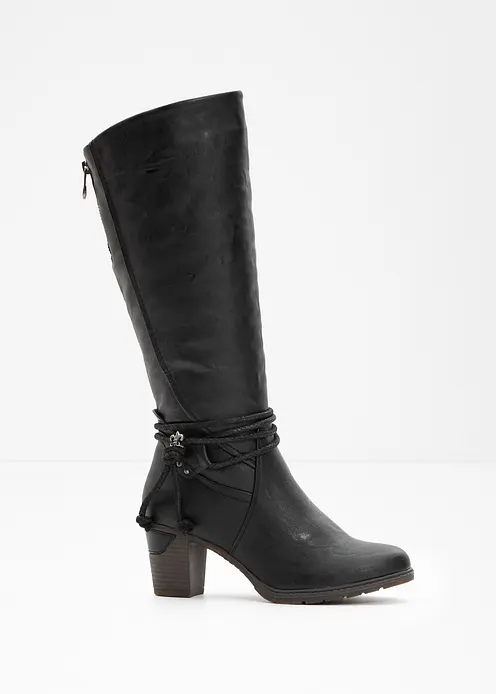 Bequemer Rieker Stiefel mit Warmfutter schwarz bonprix