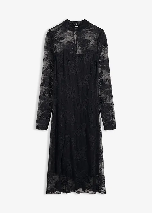 Kleid in schwarz von vorne - bonprix