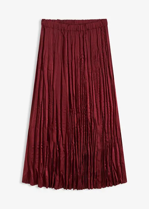 Crash- Satinrock in rot von vorne - bonprix