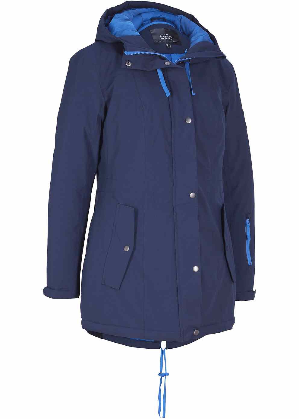 Technical hooded parka