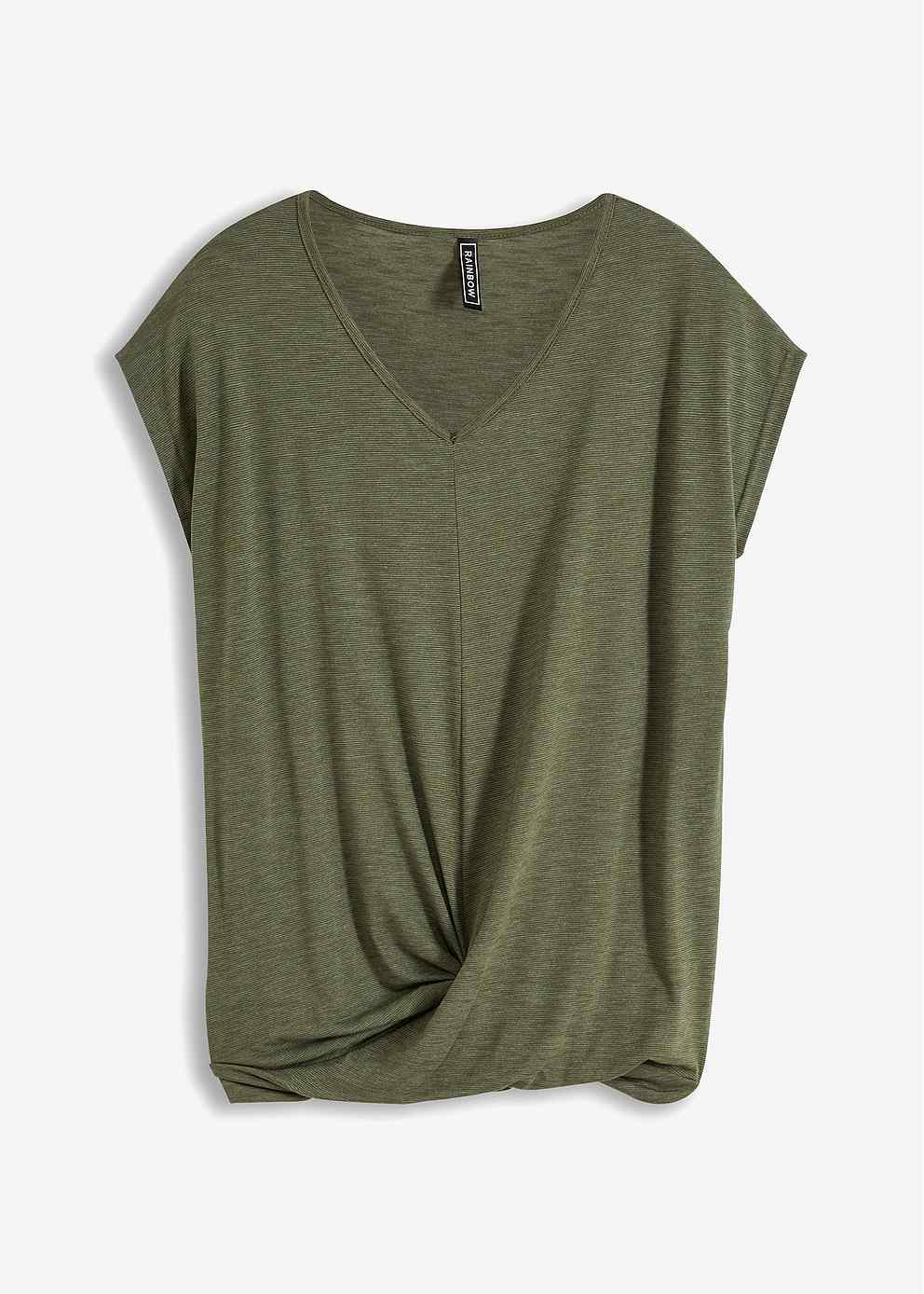 Tie-front blouse