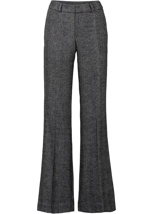 Marlenehose in grau von vorne - bonprix