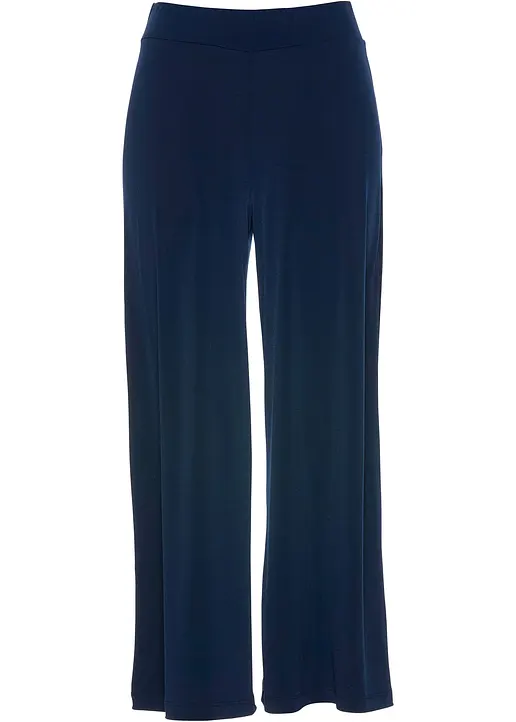Culotte aus Jersey in blau von vorne - bonprix