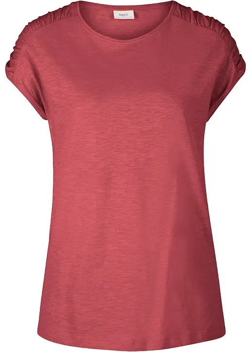 Boxy-Shirt, kurzarm in rot von vorne - bonprix