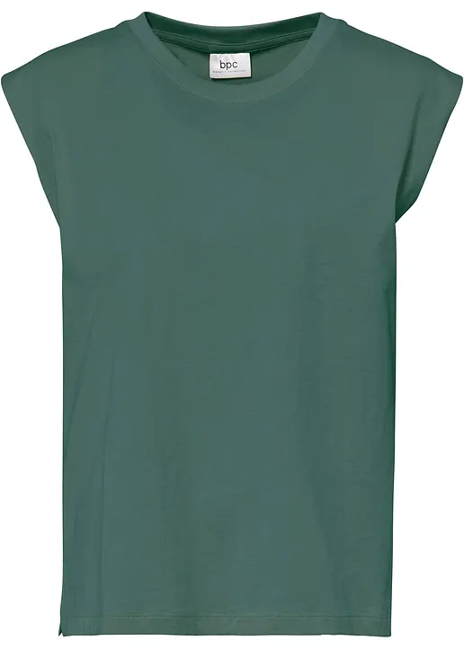 Oversize-Shirt in grün von vorne - bonprix