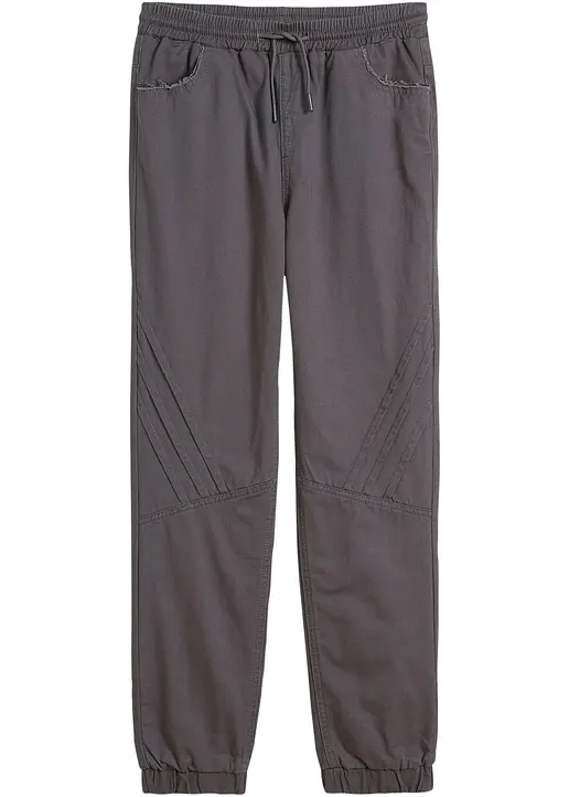 Thermo-Schlupfhose, Regular Fit in grau von vorne - bonprix