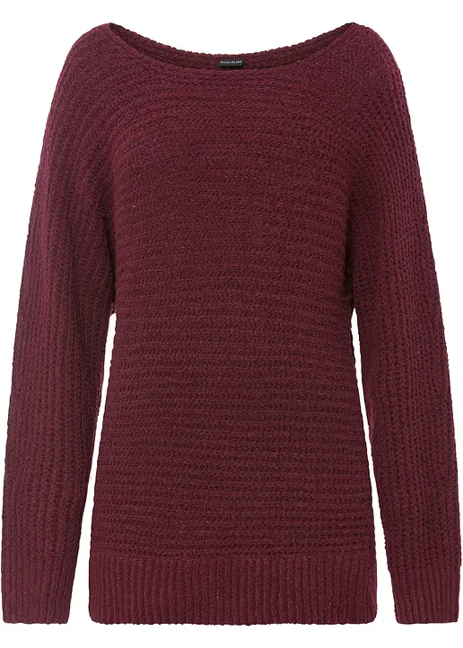 Pullover in rot von vorne - bonprix