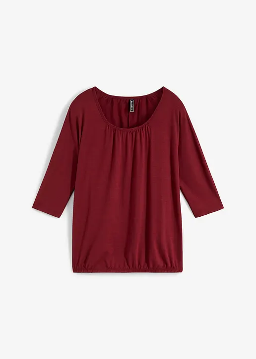 Oversize-Shirt in rot von vorne - bonprix
