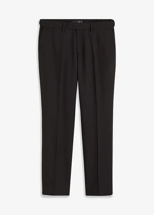 Baukasten-Anzugshose, Regular Fit in schwarz von vorne - bonprix