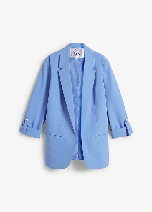 Lockerer Blazer in blau von vorne - bonprix