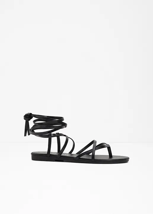 Sandale in schwarz - RAINBOW