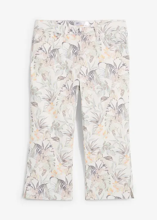 Capri-Hose in weiß von vorne - bonprix