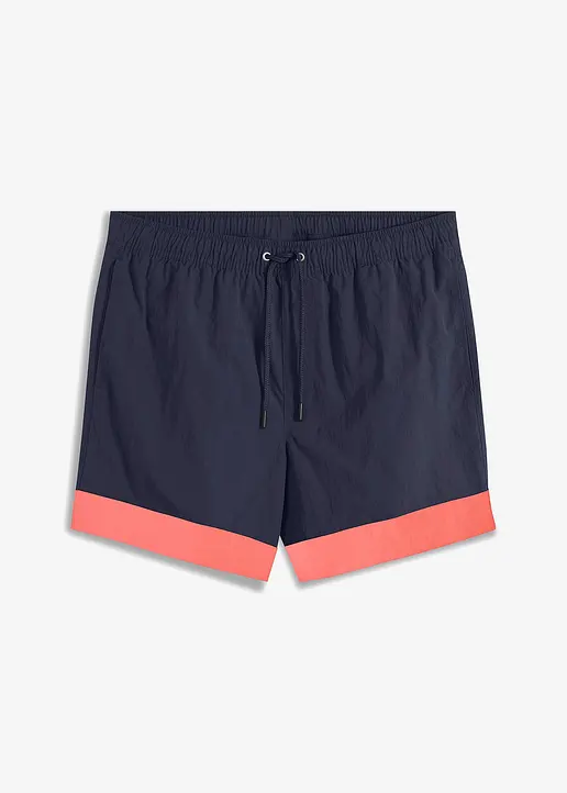 Badeshorts Herren in blau von vorne - bonprix