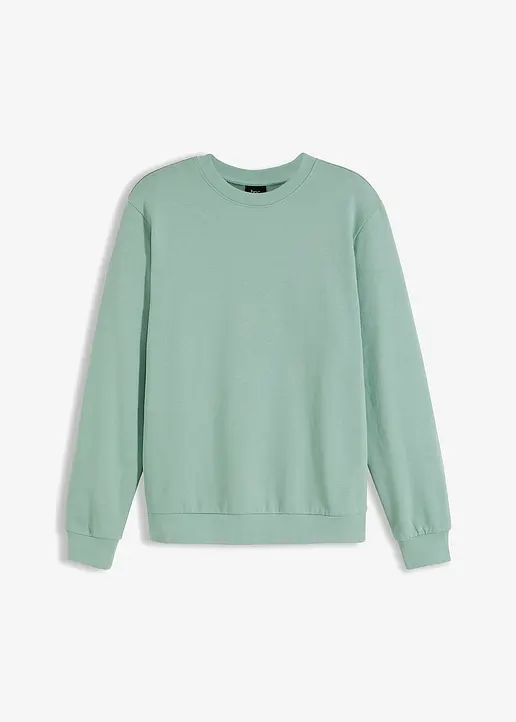 Sweatshirt in grün von vorne - bonprix