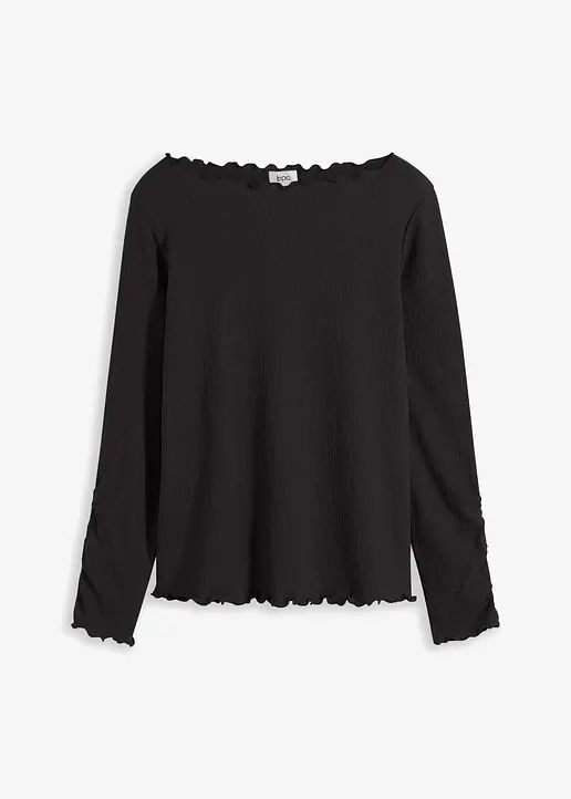 Shirt in schwarz von vorne - bonprix