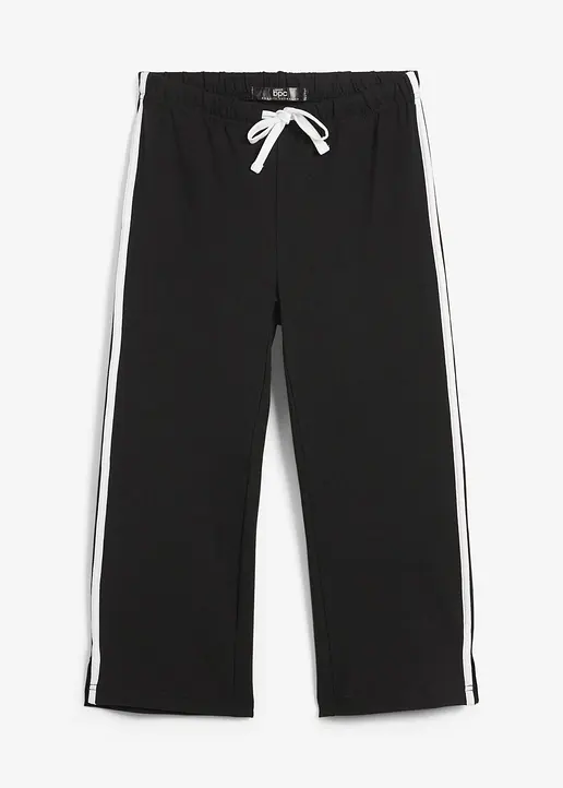 3/4 Sporthose in schwarz von vorne - bonprix