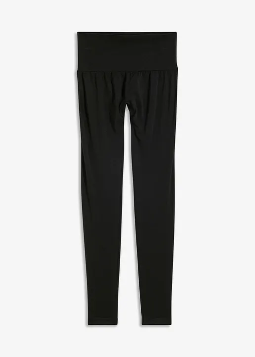 Shaping Seamless Sport-Leggings in schwarz von vorne - bonprix