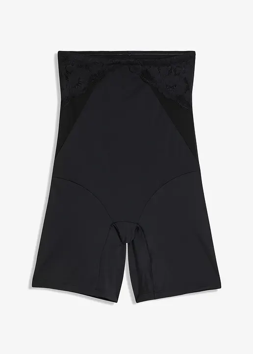 Highwaist Shape Radler mit mittlerer Formkraft in schwarz von vorne - bonprix