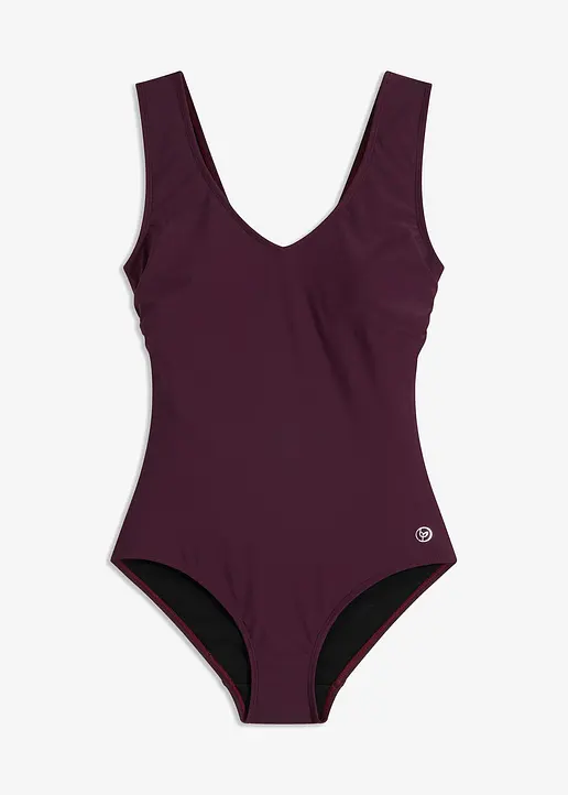 Shape Badeanzug mittlere Formkraft in lila von vorne - bonprix