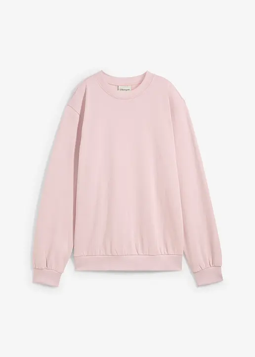 Sweatshirt in lila von vorne - bonprix