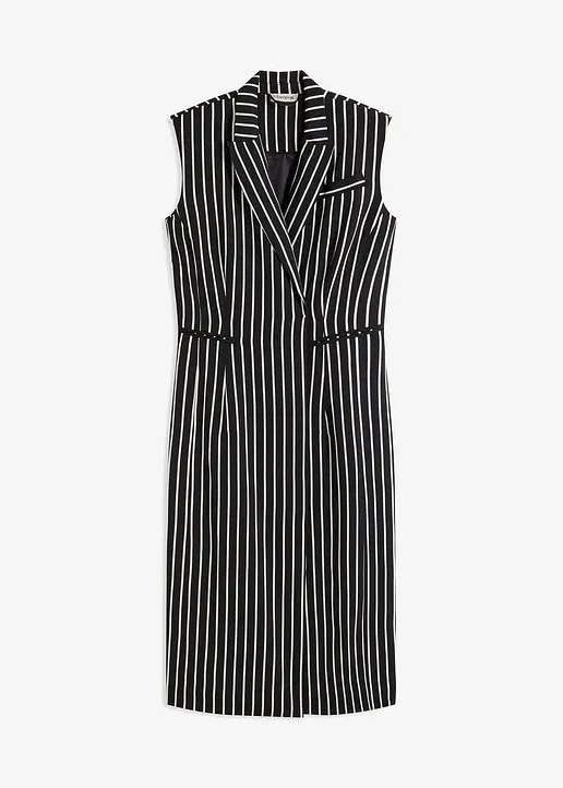 Blazerkleid in schwarz von vorne - bonprix