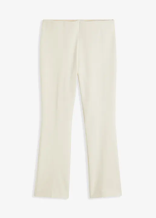 Stretch-Hose in beige von vorne - bonprix