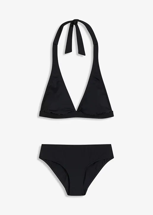 Neckholder Bikini (2-tlg.Set) in schwarz von vorne - bonprix