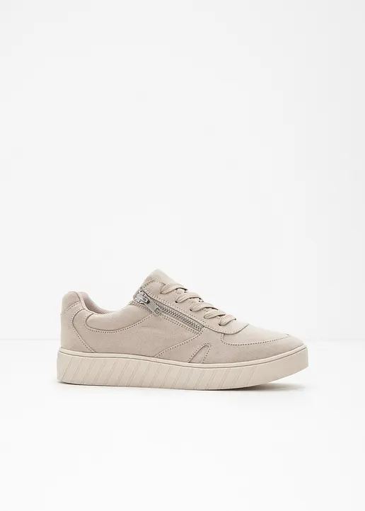 Komfort Sneaker in beige - bonprix